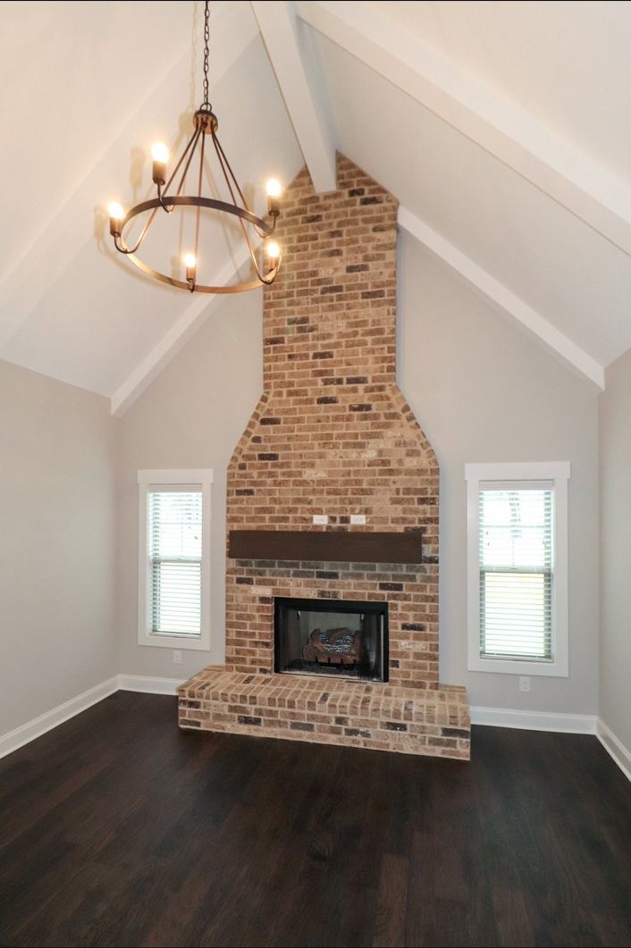 Brick Fireplace Feature by CC&K Painting